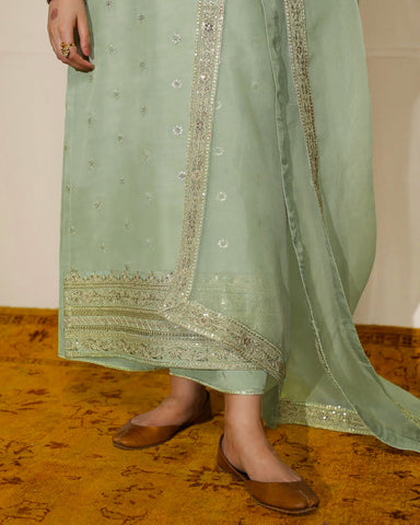 PASTEL GREEN | 3-Piece Stitched Embroidered Outfit
