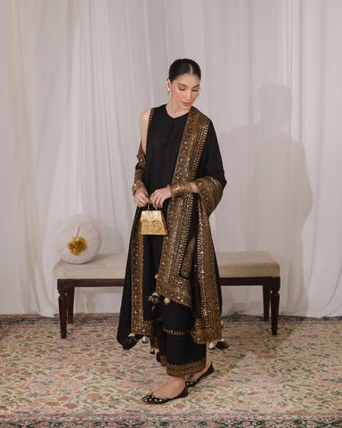 Laila | 3-Piece Stitched Embroidered Outfit