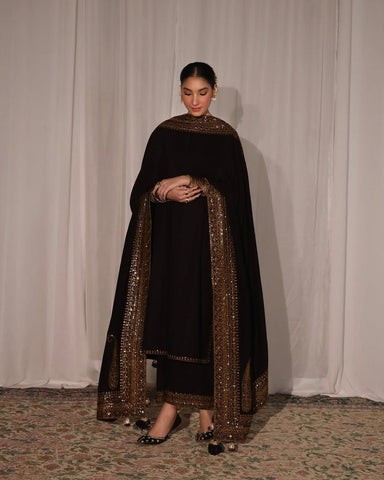Laila | 3-Piece Stitched Embroidered Outfit