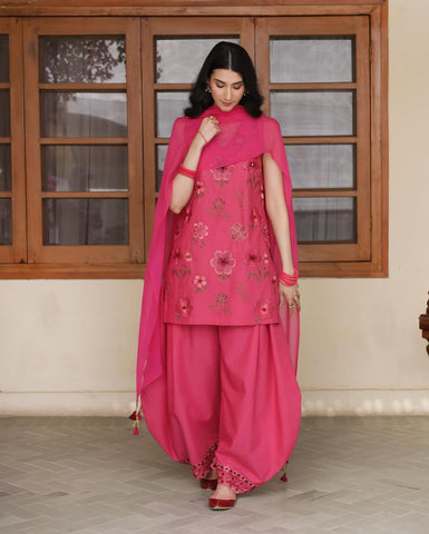 CANDY PINK - 3-piece stitched outfit