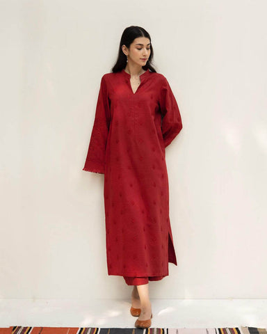 SCARLET | 2-Piece Lawn Stitched Embroidered Outfit