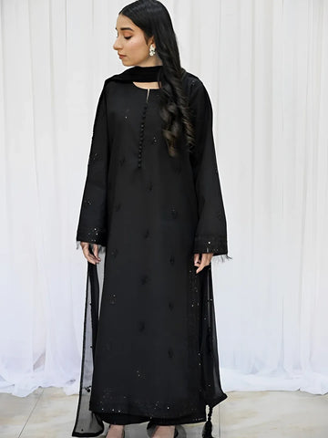 Shab e Noor - 3- Piece Embroidered Outfit