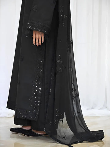Shab e Noor - 3- Piece Embroidered Outfit