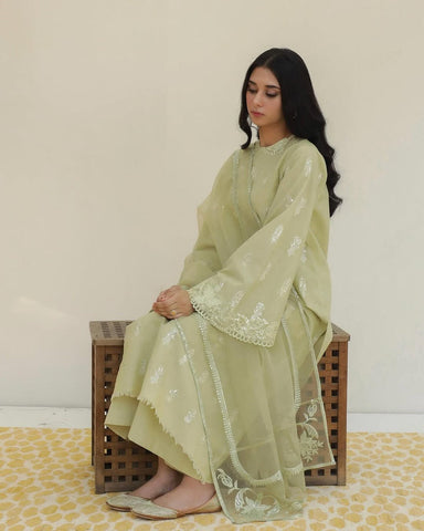 Apple Green | 3-Piece Stitched Embroidered Outfit