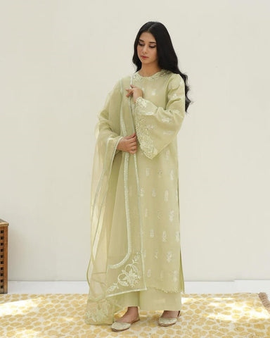 Apple Green | 3-Piece Stitched Embroidered Outfit