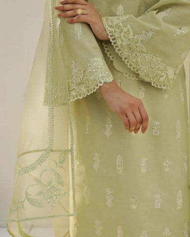 Apple Green | 3-Piece Stitched Embroidered Outfit