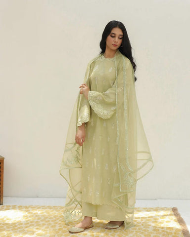 Apple Green | 3-Piece Stitched Embroidered Outfit