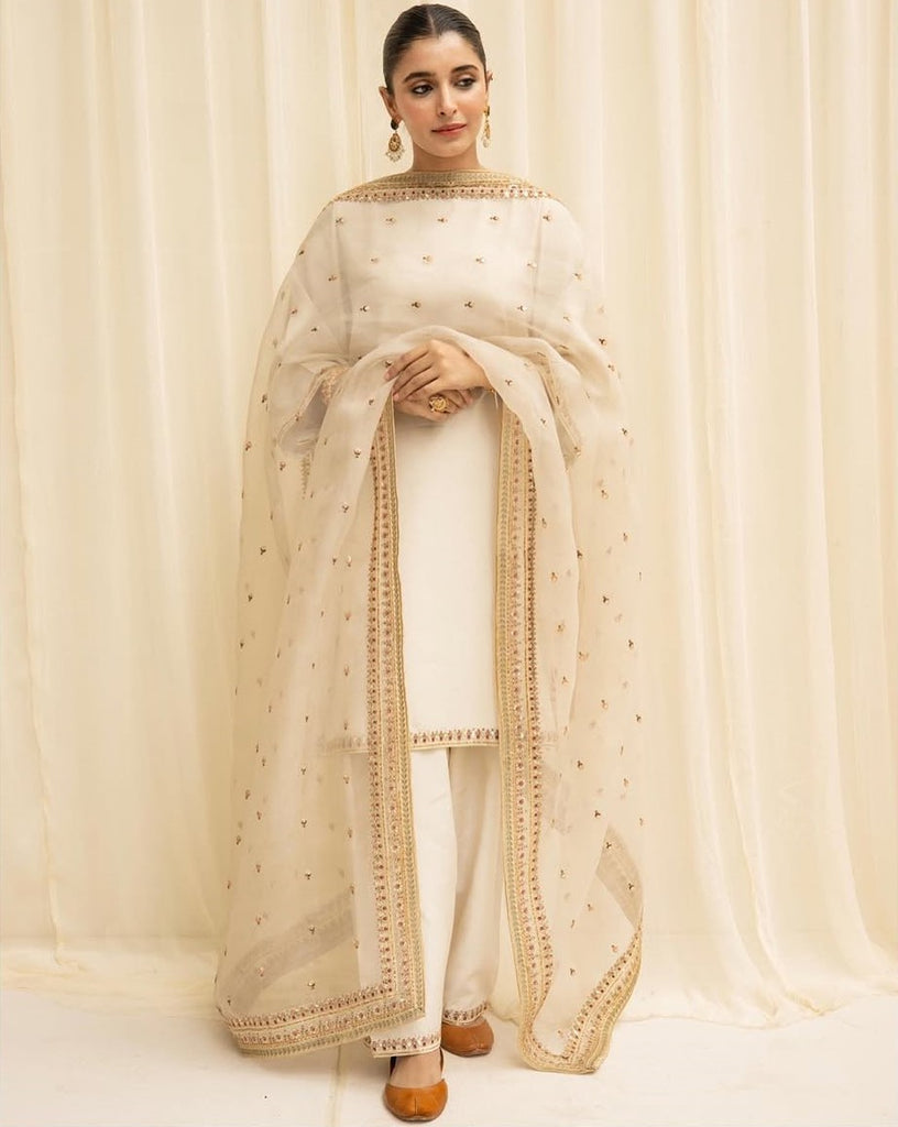 White Majesty | 3-Piece Stitched Embroidered Outfit