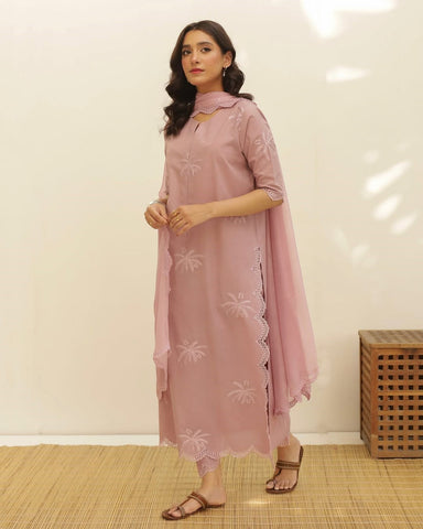 MAUVE | 3-Piece Stitched Embroidered Outfit