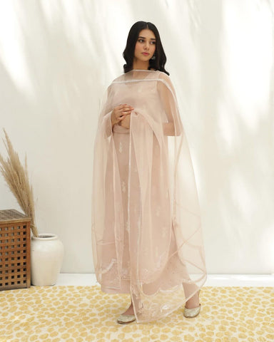 Pink Dusty | 3-Piece Stitched Embroidered Outfit