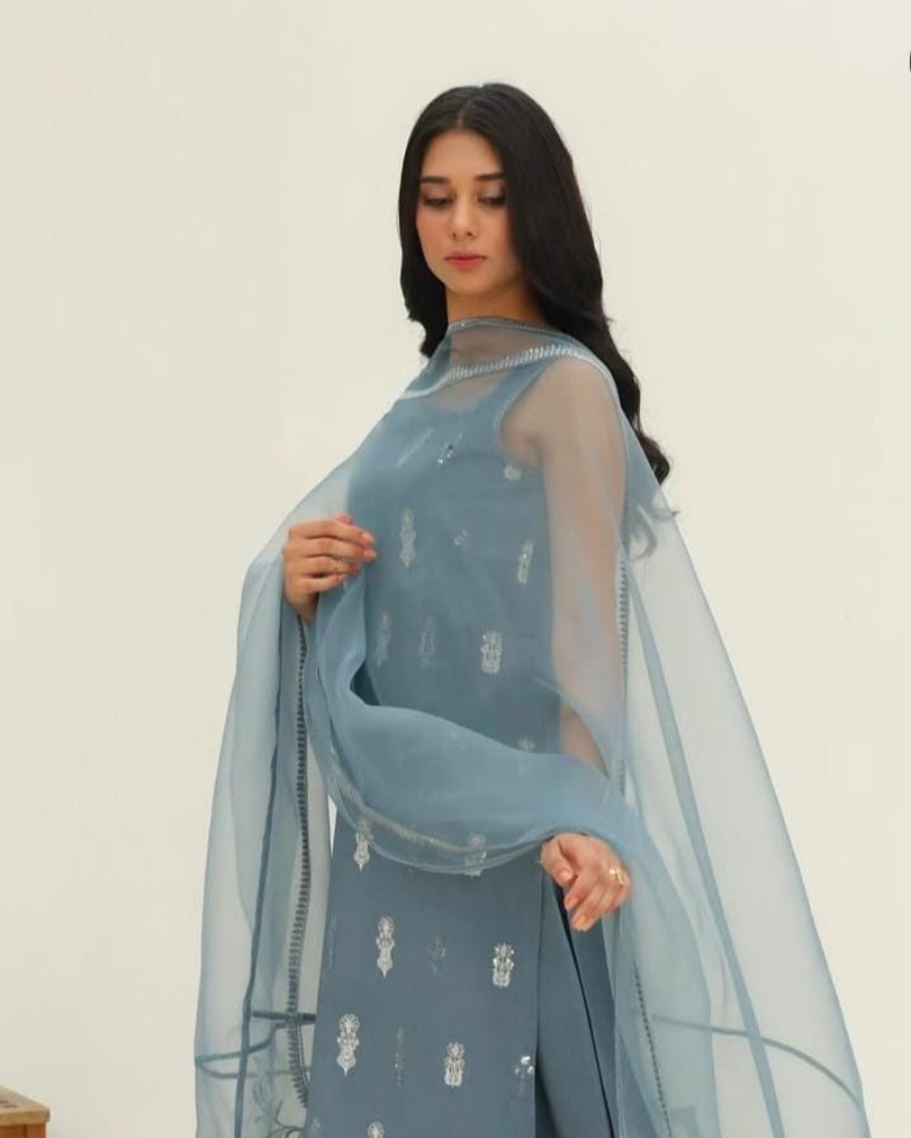 Steel Blue - 3 pc Stitched Outfit