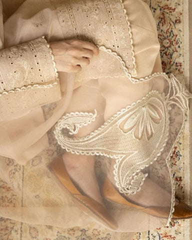 Beige Lawn - Stitched 3-Pc Summer Arrival's