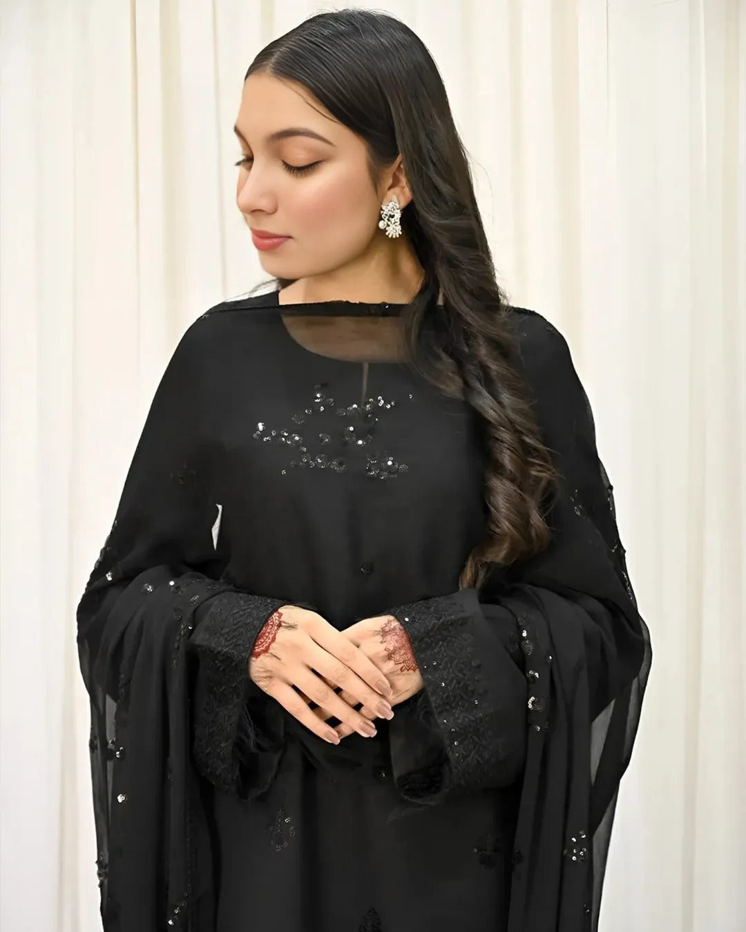 Shab e Noor - 3- Piece Embroidered Outfit