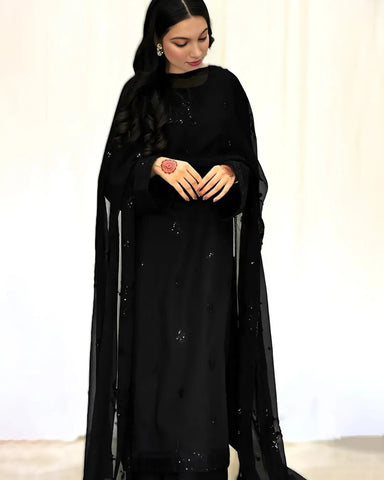 Shab e Noor - 3- Piece Embroidered Outfit